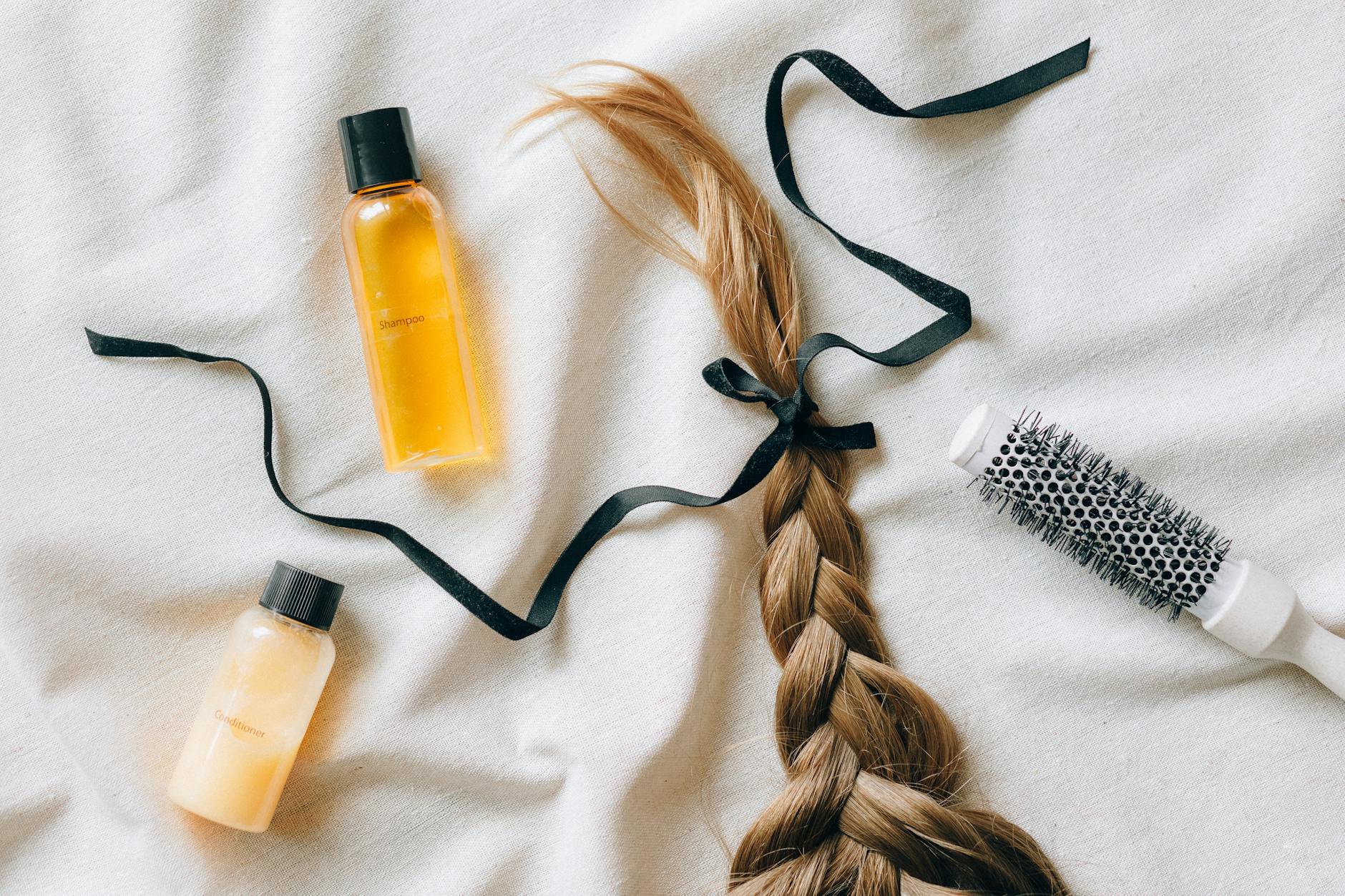 L'Oreal Elvive haircare products flatlay