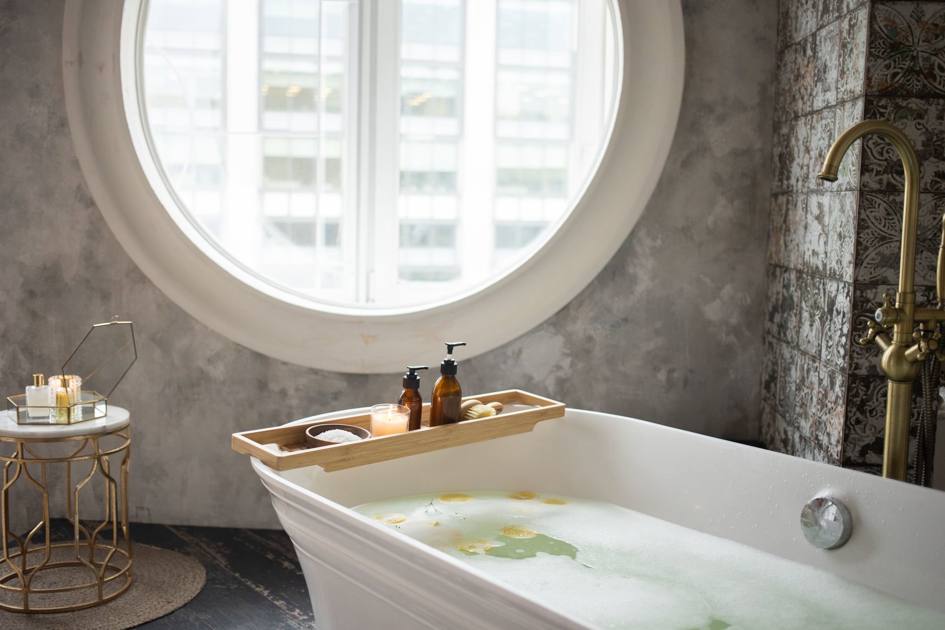 luxury bubble bath bottle bathroom