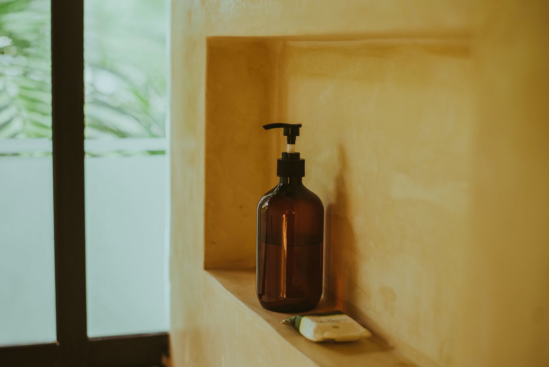 bar soap and body wash comparison bathroom shelf
