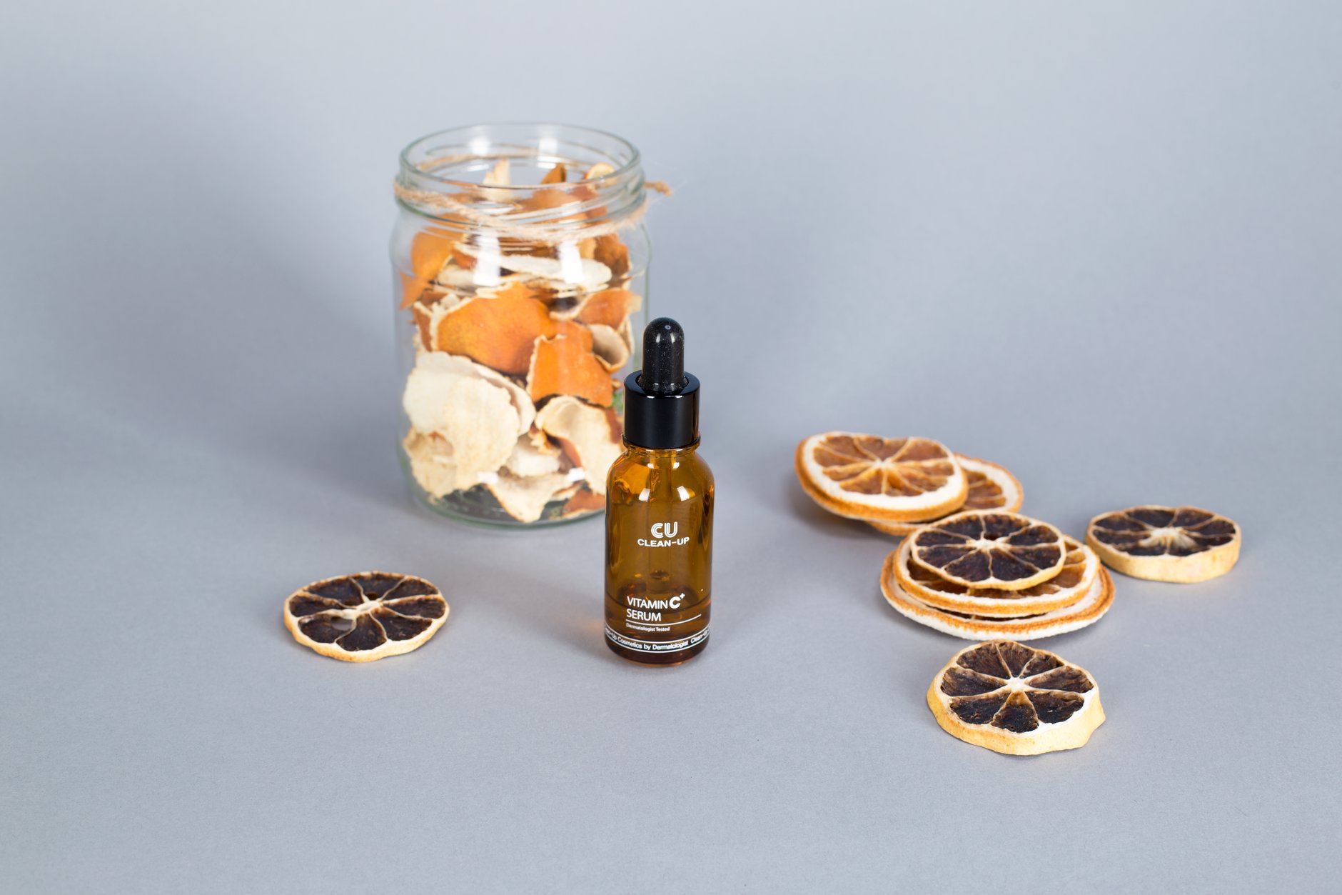 vitamin c serum bottle on bathroom counter australia