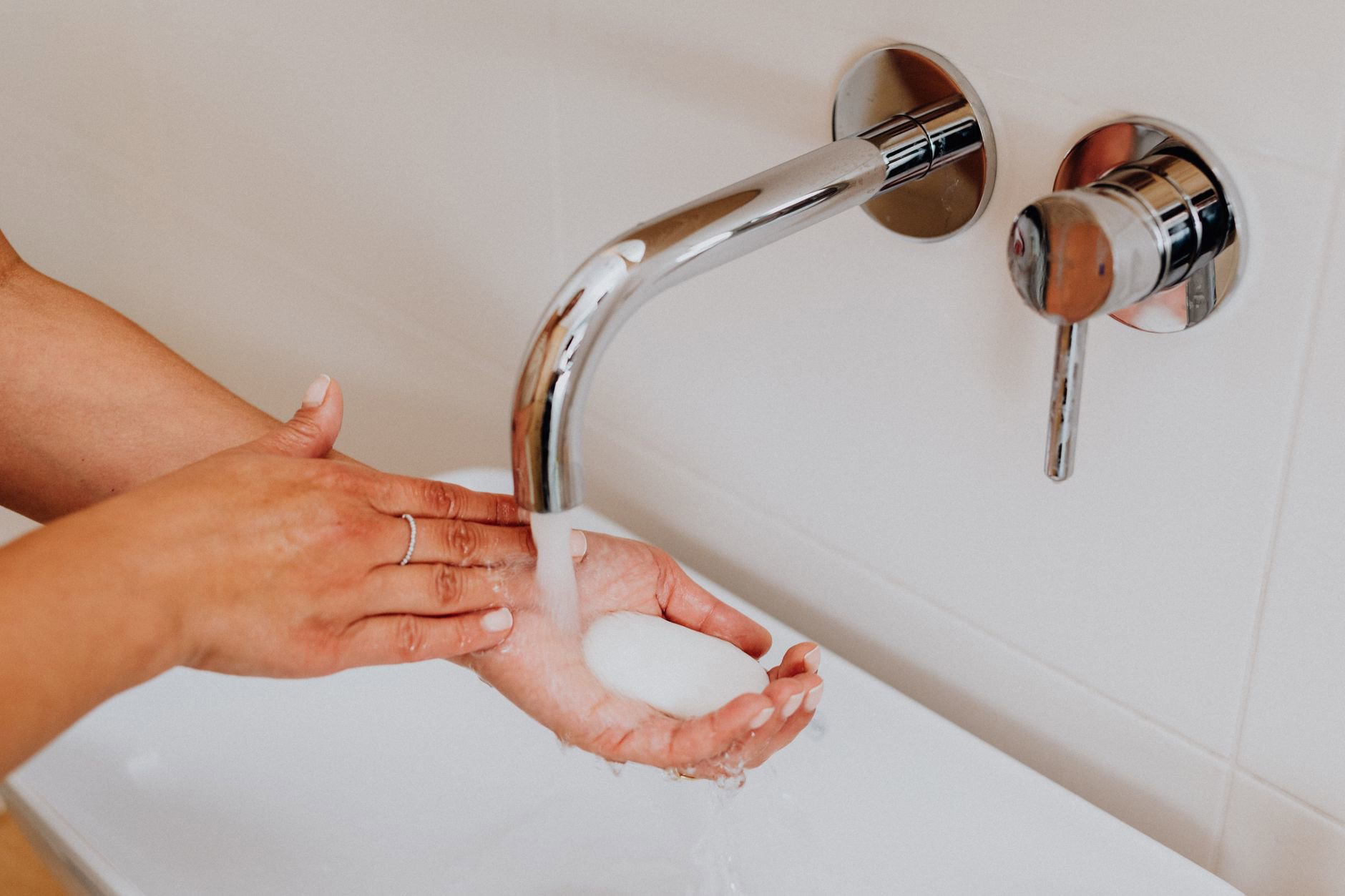 sensitive skin soap bar bathroom sink