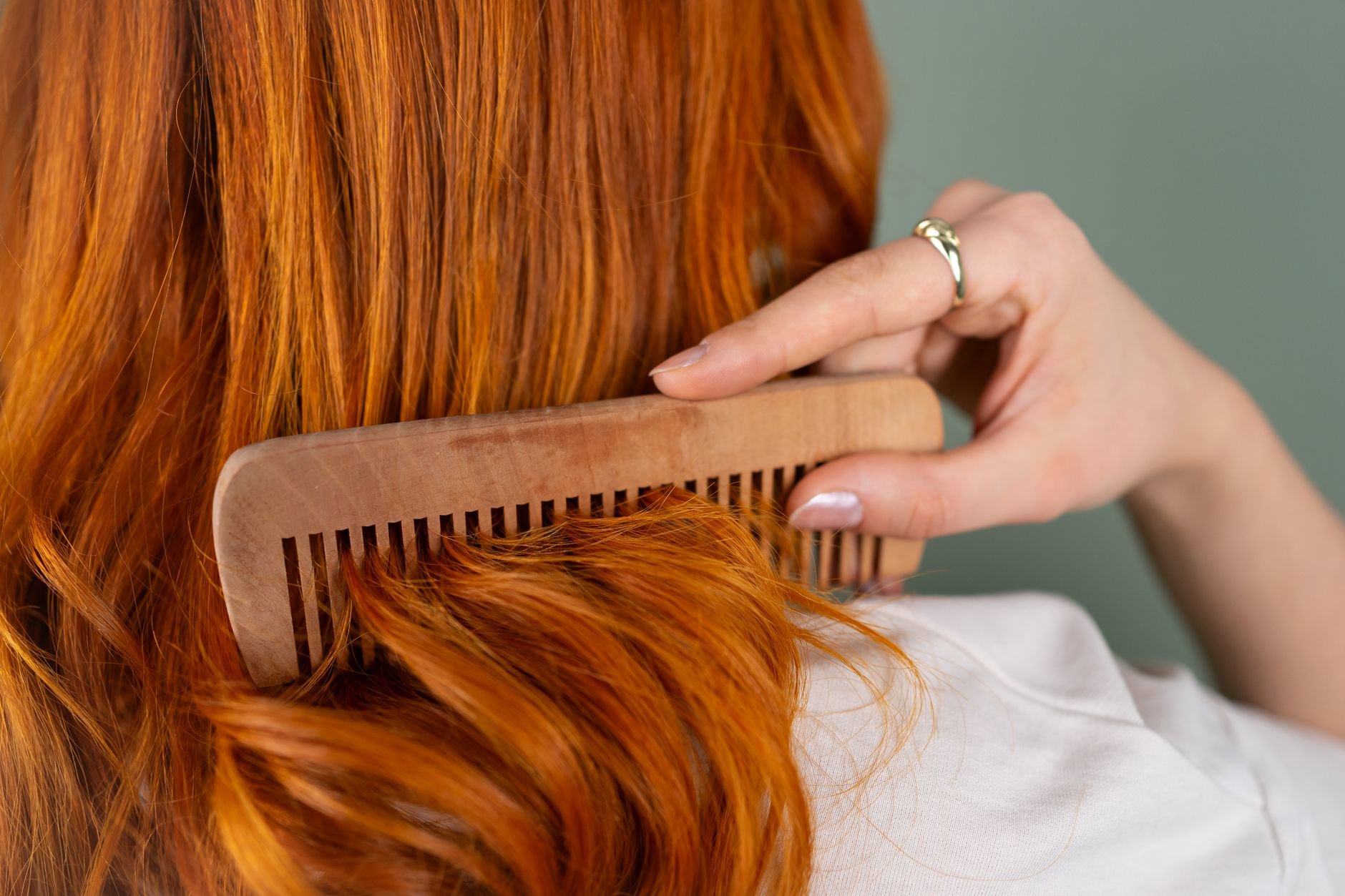 frizz free hair close up glossy finish