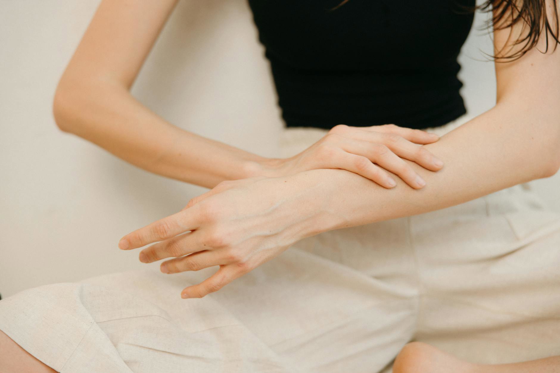 keratosis pilaris arm close up skincare