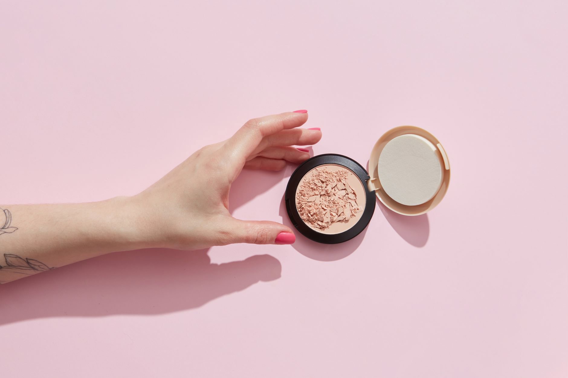 powder blush swatches on different skin tones