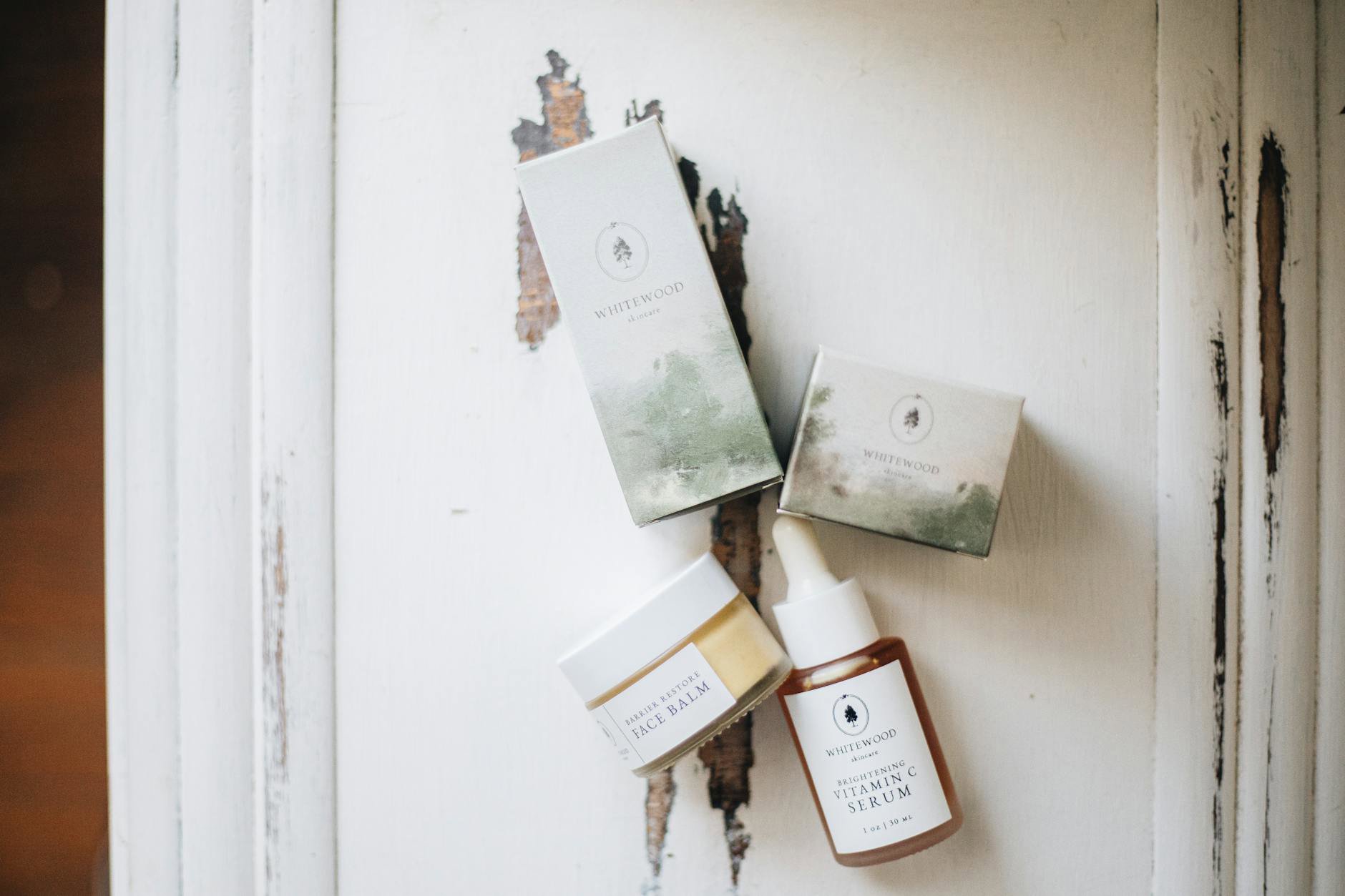 travel size skincare minis flatlay