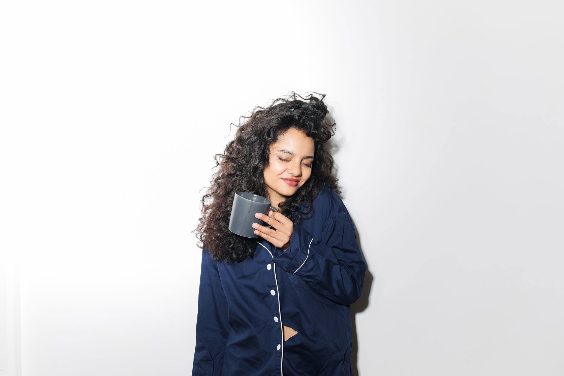 diffusing curly hair routine