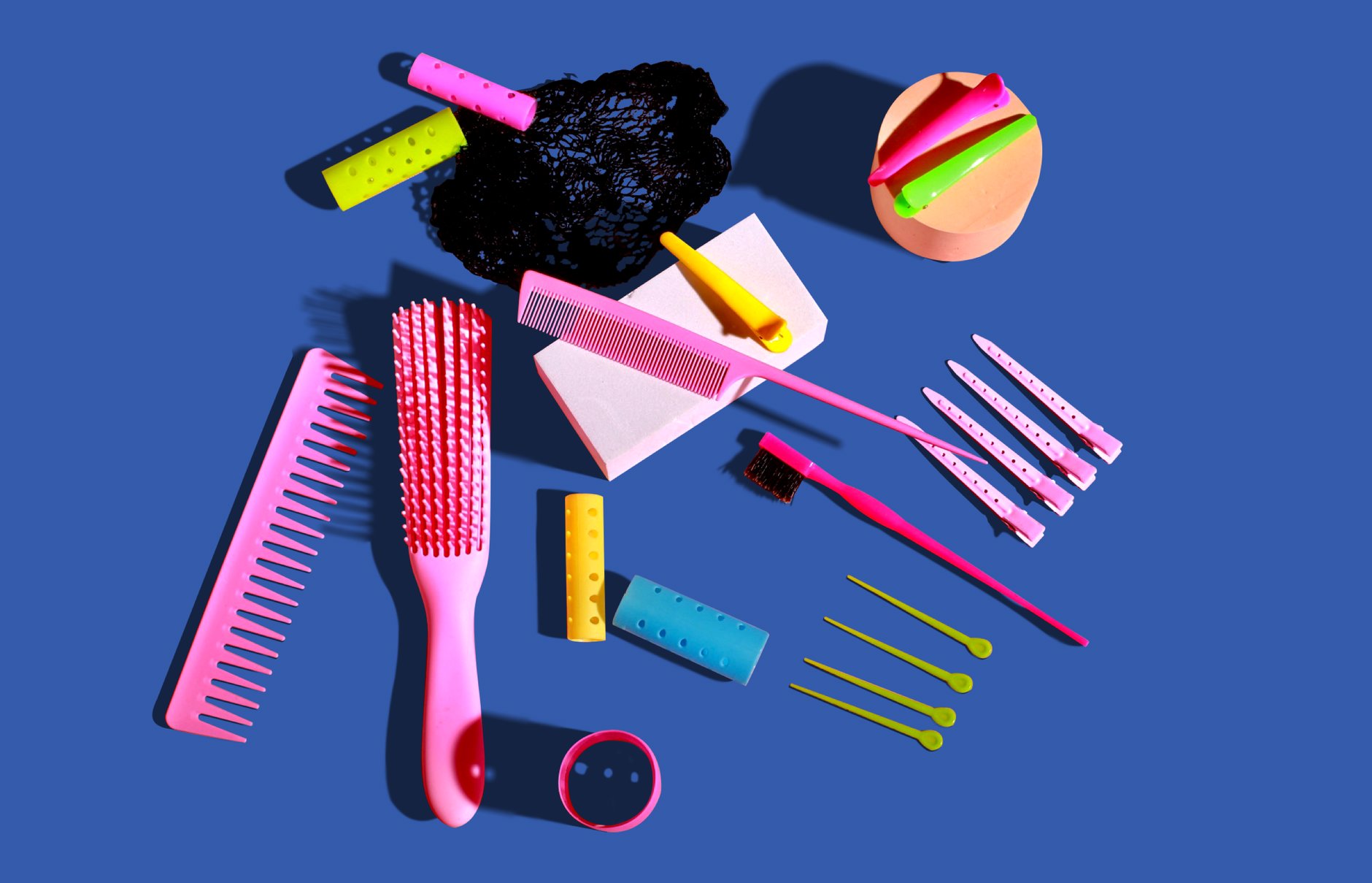 hair care travel size kit flatlay
