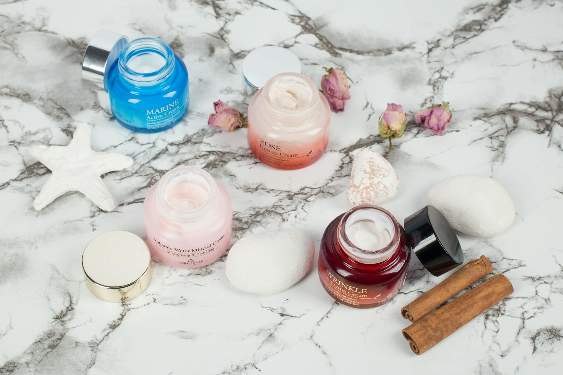 Peter Thomas Roth eye cream jar flatlay