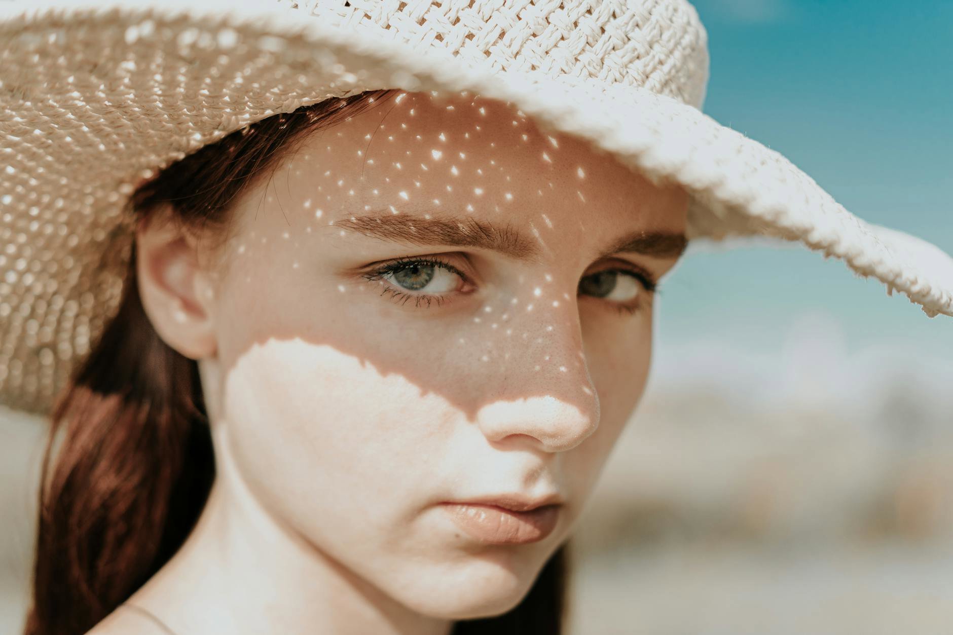sunscreen pilling on face close-up