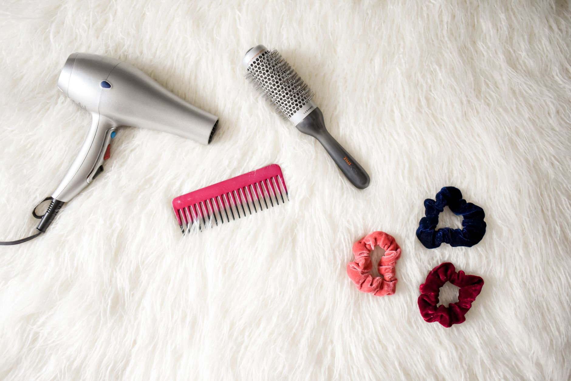 curly hair products flatlay garnier method for curls