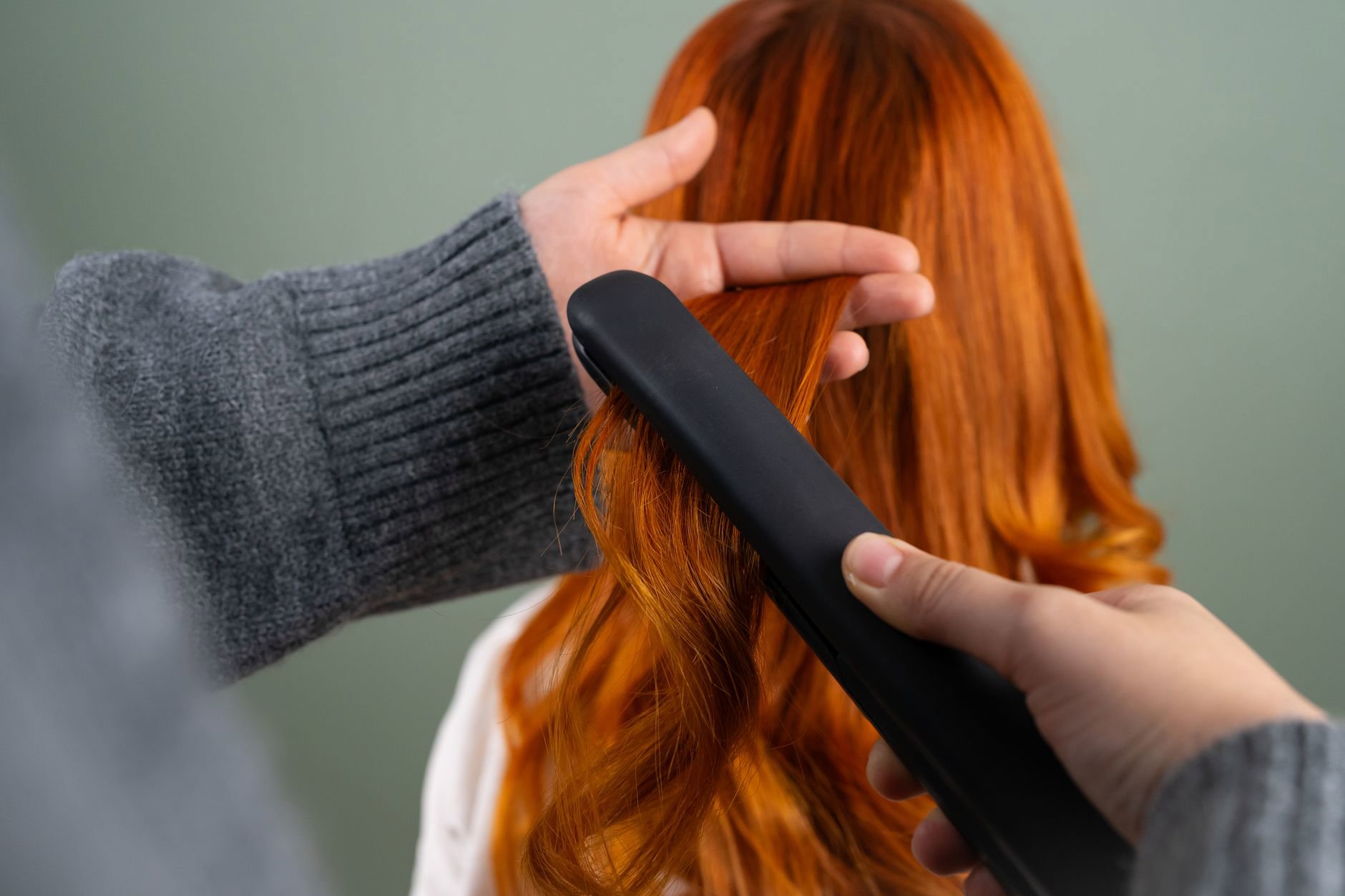 haircare product texture on hand