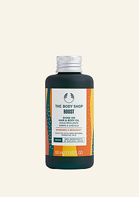 The Body Shop Boost Shine On Hair & Body Oil