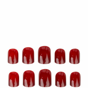 Nail HQ Square Nails Deep Red