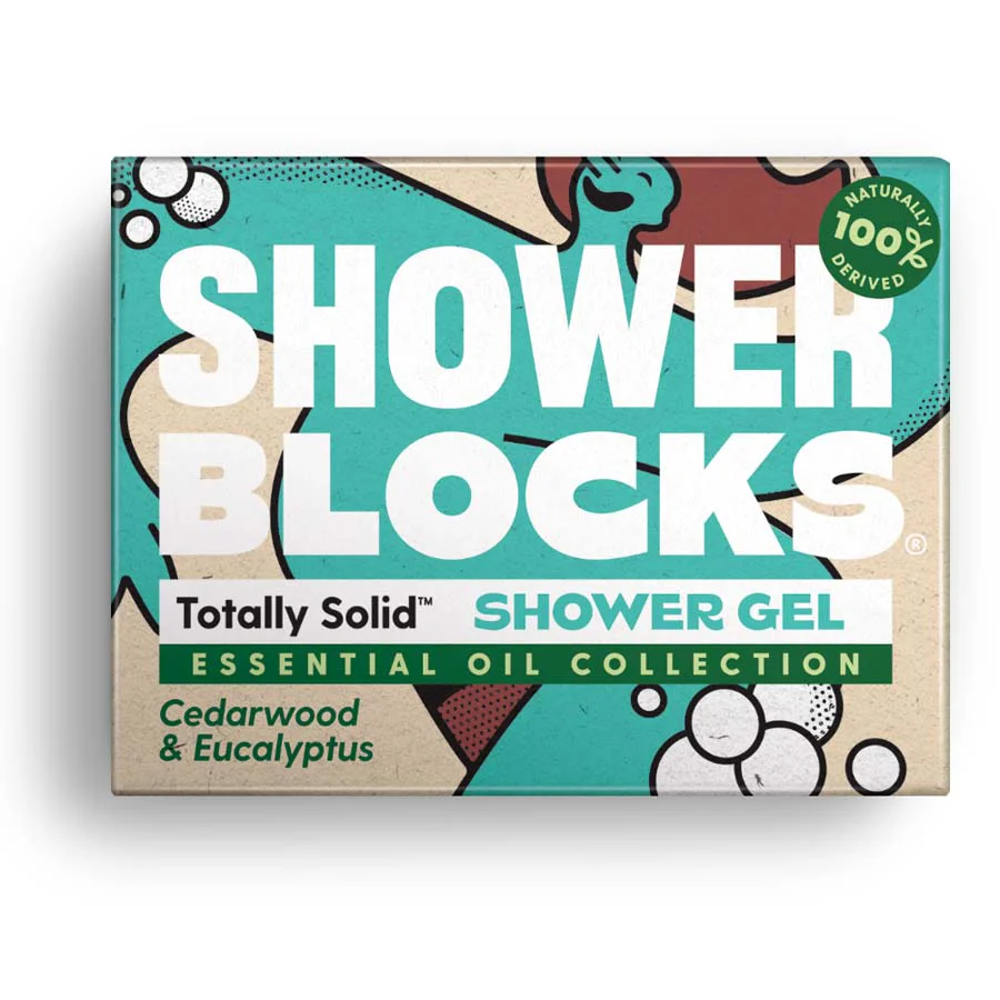 Shower Blocks Solid Shower Gel - Cedarwood & Eucalyptus