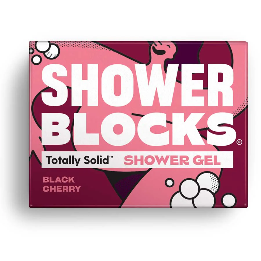 Shower Blocks Solid Shower Gel - Black Cherry