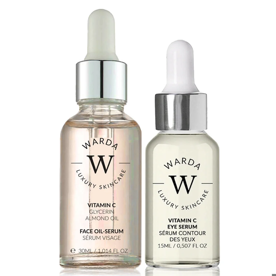 WARDA LUXURY SKINCARE Warda Skincare - Skin Glow Boost Vitamin C Eye Serum + Vitamin C Glow Boost Oil-Serum