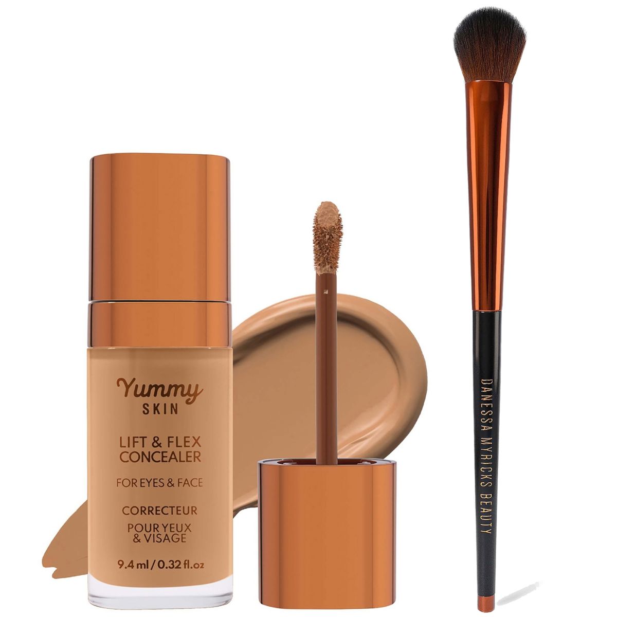 Danessa Myricks Beauty Yummy Skin Lift & Flex Concealer & Yummy Conceal And Sculpt Brush