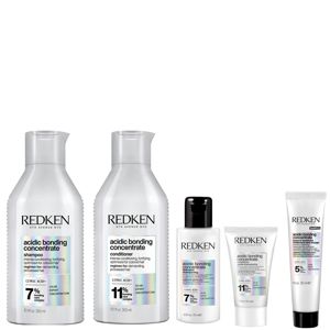 Redken Acidic Bonding Concentrate Shampoo And Conditioner  With Shampoo , Conditioner  And Leave-In Treatment