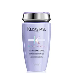 Kérastase Blond Absolu, Anti-Brass Purple Shampoo, For Cool Blondes And Grey Hair, With Hyaluronic Acid