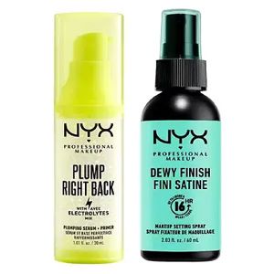 NYX Matte Dewy Setting Spray And Plump Right Back Primer & Serum