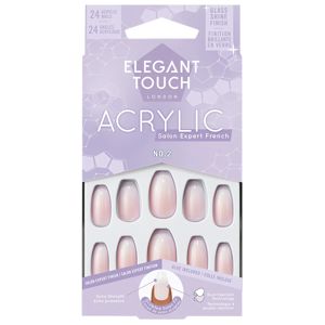 Elegant Touch False Nails Acrylic Salon Expert French No 2