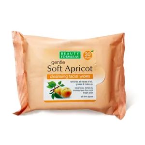 Beauty Formulas Gentle Soft Apricot Cleansing Facial Wipes