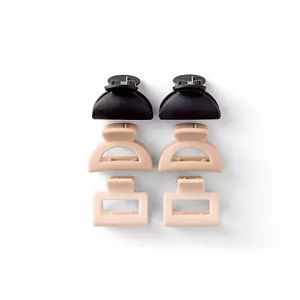 Boots Mini Jaw Clips Nude & Black