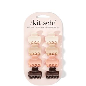 Kitsch Recycled Plastic Mini Puffy Rosewood Claw Clips
