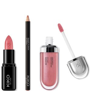 KIKO Exclusive Rosey Nude Lip Trio