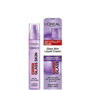 L'Oréal Revitalift Filler Glass Skin Liquid Cream Face Moisturiser