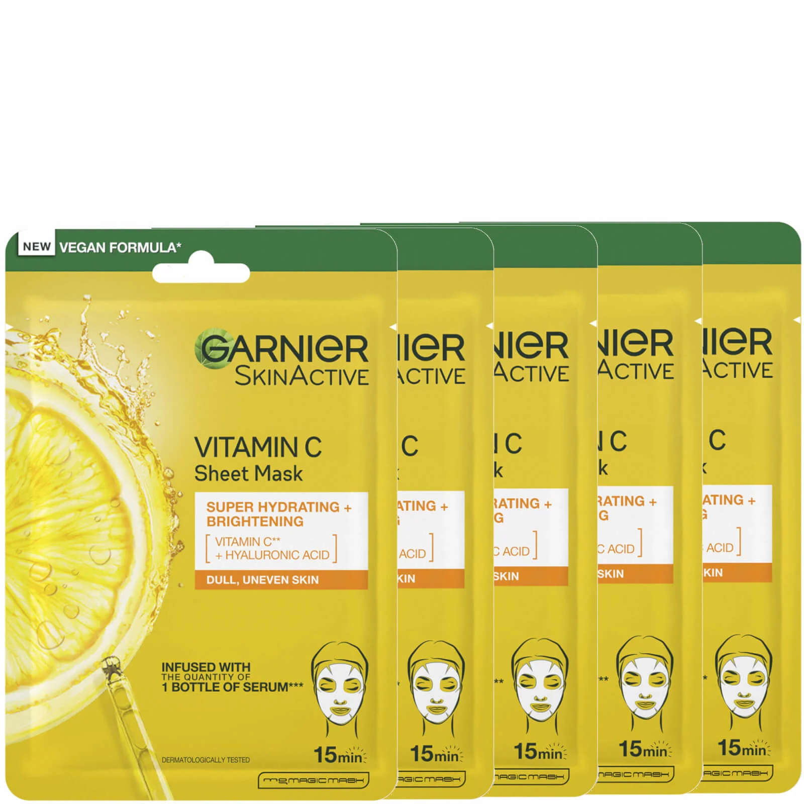 Garnier Skinactive Moisture Bomb Hydrating And Brightening Vitamin C Sheet Mask