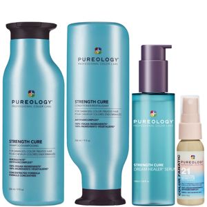 Pureology Strength Cure Shampoo, Conditioner, Dream Healer Serum And Color Fanatic Spray Mini