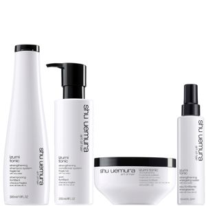 Shu Uemura Izumi Tonic Rice Water Shampoo, Conditioner, Hair Mask And Tonic Water Routine