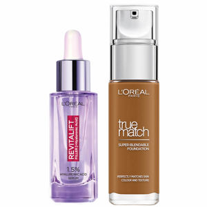 L'Oréal Hyaluronic Acid Filler Serum Und True Match Hyaluronic Acid Foundation Duo