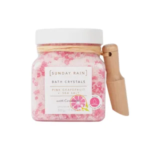 Sunday Rain Pink Grapefruit & Sea Salt Bath Crystals