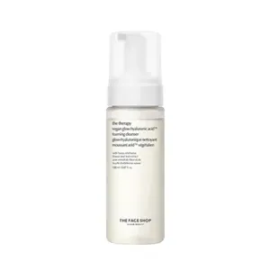 THE FACE SHOP The Therapy Vegan Glow Hyaluronic Acid Foam Cleanser