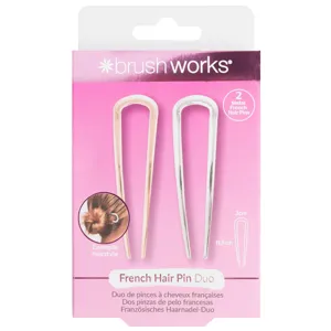 brushworks French Hair Pin Duo