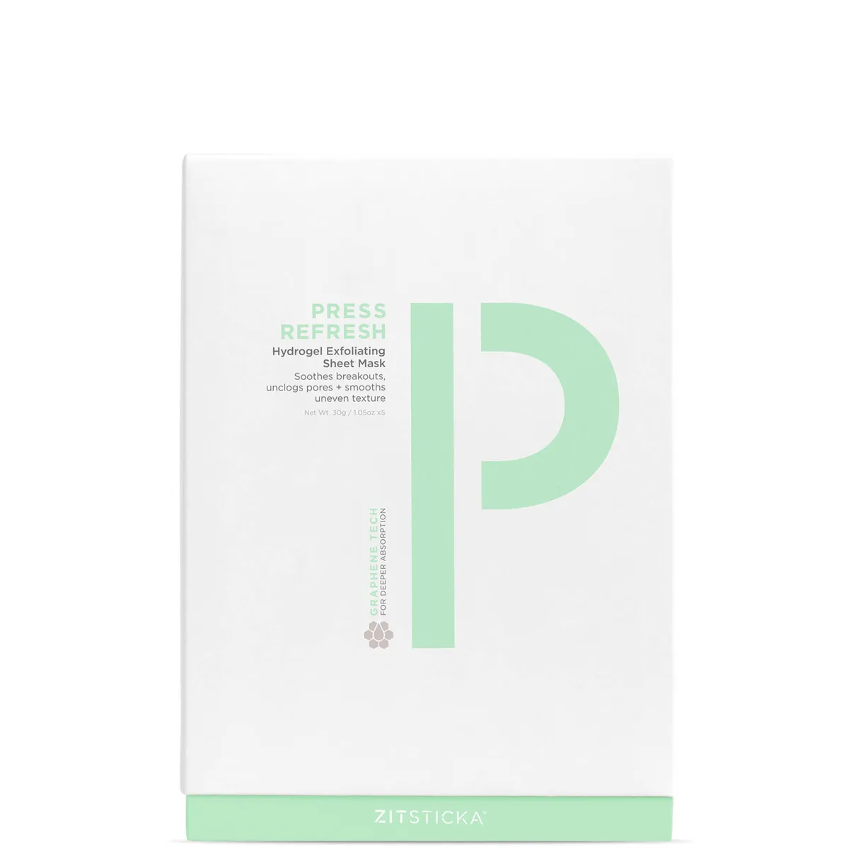 Zitsticka Press Refresh Hydrogel Exfoliating Sheet Mask