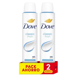 Dove Aerosol Protección 48H Cuidado Esencial Classic