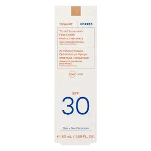 Korres Crema Solar Con Color De Yogur Para La Cara Spf50