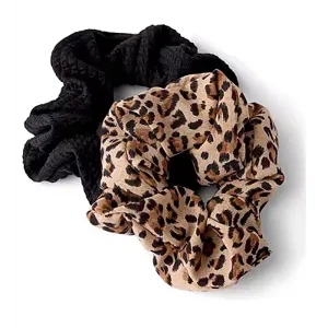 Boots Black Leopard Scrunchie