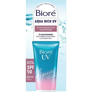 Biore Uv Aqua Rich Glowy Weightless Moisturiser Spf50