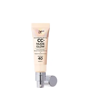 IT Cosmetics CC+ And Nude Glow Lightweight Foundation And Glow Serum With Spf40