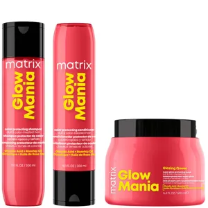 Matrix Glow Mania Colour Protecting Shampoo, Conditioner, & Mask Trio