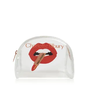 Charlotte Tilbury Hot Lips Clear Makeup Bag