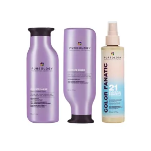 Pureology Hydrate Sheer Shampoo, Conditioner And Color Fanatic Trio