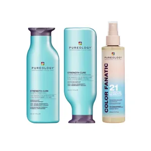Pureology Strength Cure Shampoo, Conditioner And Color Fanatic Trio
