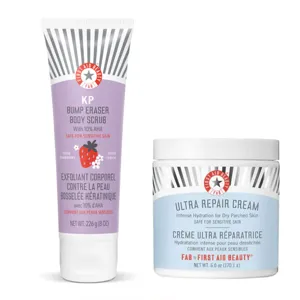 First Aid Beauty Strawberry Kp Scrub & Ultra Repair Cream Duo
