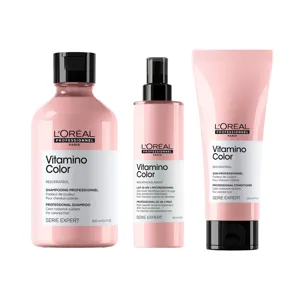 L'Oréal Professionnel Serie Expert Vitamino Color Shampoo, Conditioner And Multi-Benefit Leave In Treatment Trio
