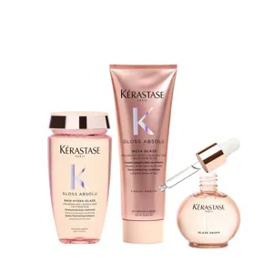 Kérastase Gloss Absolu Shampoo, Conditioner And Oil Trio